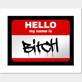 Hello my name is Bitch Posters and Art